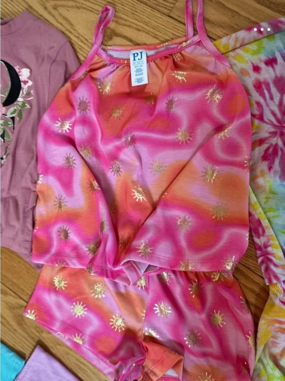 The Children's Place 6 sets Girls Pajama Set Bundle - Pink, Mint, Navy, Tie-Dye